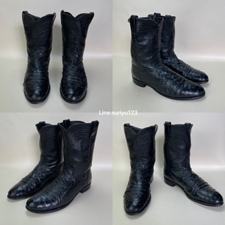 Justin Cowboy Boots หนังเเท้ 44