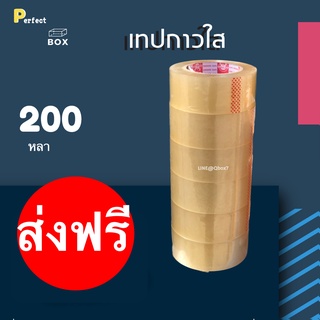 เทปใส ฟินิกซ์ ขนาด 200 หลา สี ไส 42 ไมครอน = 1 แพ๊ค 6 ม้วน ส่งฟรี