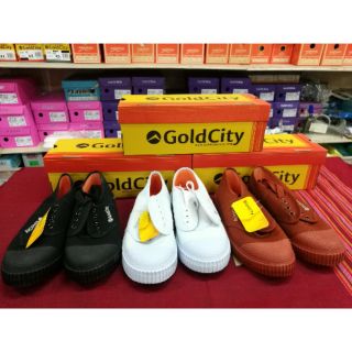 Goldcity รองเท้าผ้าใบ รองเท้าผู้ชาย รองเท้านักเรียน สีขาว, สีดำ, สีน้ำตาล