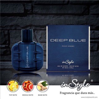 [น้ำหอม] inStyle กลิ่น DEEP BLUE perfume 100ml. [ของแท้นำเข้าจาก UAE]