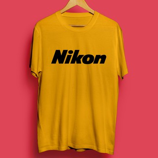 【hot tshirts】เสื้อยืดครอปเสื้อยืดแขนสั้นผ้าฝ้ายพิมพ์ลายโลโก้ Nikon เสื้อผ้าถ่ายภาพสําหรับผู้ชายS-3XL2022