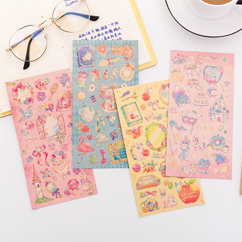 สติกเกอร์ลายการ์ตูน สำหรับตกแต่งอัลบั้มรูป ไดอารี่ DIY