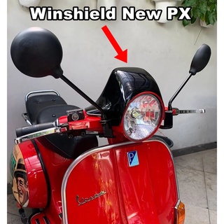 Winshield Flyscreen Visor Vespa ปลอกแฮนด์มือจับ PX แบบใหม่