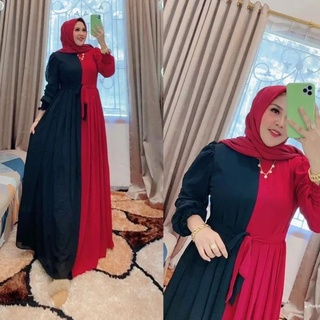 ชุดเดรส Sinderela เต็มตัว สไตล์ชาวมุสลิม สําหรับผู้หญิง (ไม่รวม HIJAB) RESLETING / BUSUI FRIENDLY Gamis สําหรับผู้หญิงมุสลิม 20 ชุดด้านหน้า