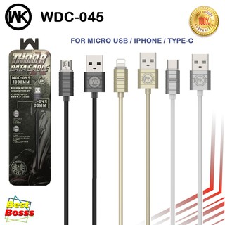 REMAX / WK Design WDC-045 ของแท้ 100% ไฟกระพริบ ชาร์จเต็มแล้ว ปิดไฟอัตโนมัติ สำหรับ iphone/sumsung/type-c