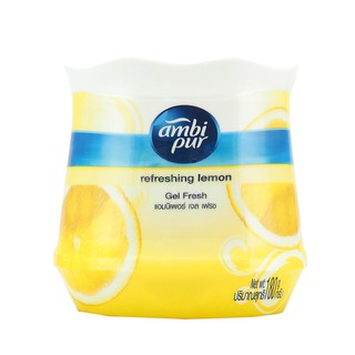 Air freshener AIR FRESHENER GEL AMBIPUR 180G REFRESHING LEMON TWIN Air freshener desiccant Home use น้ำหอมปรับอากาศ เจลป