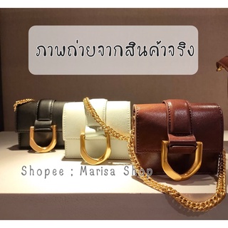 แท้ !! กระเป๋าถือ กระเป๋าใส่เหรียญ Charles &amp; Keith รุ่น Gabine Chain-Link Cardholder