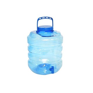 🔥*พร้อมส่ง*🔥 คิวไลน์ ถังน้ำ พร้อมก๊อก PET ขนาด 10 ลิตร รุ่น ST-935/3 PET Drinking Bottle 10L #ST935/3