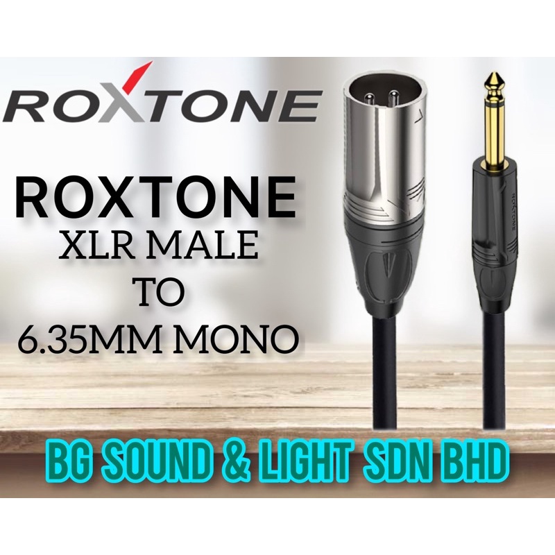 BLACKLINE ROXTONE คุณภาพดี MADE 6.35MM MONO JACK TO XLR สายชาย