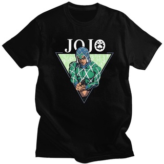 เสื้อยืดผ้าฝ้ายพิมพ์ลาย2022Cool Jojo Bizarre Adventure Tshirt for Men Short Sleeves Man