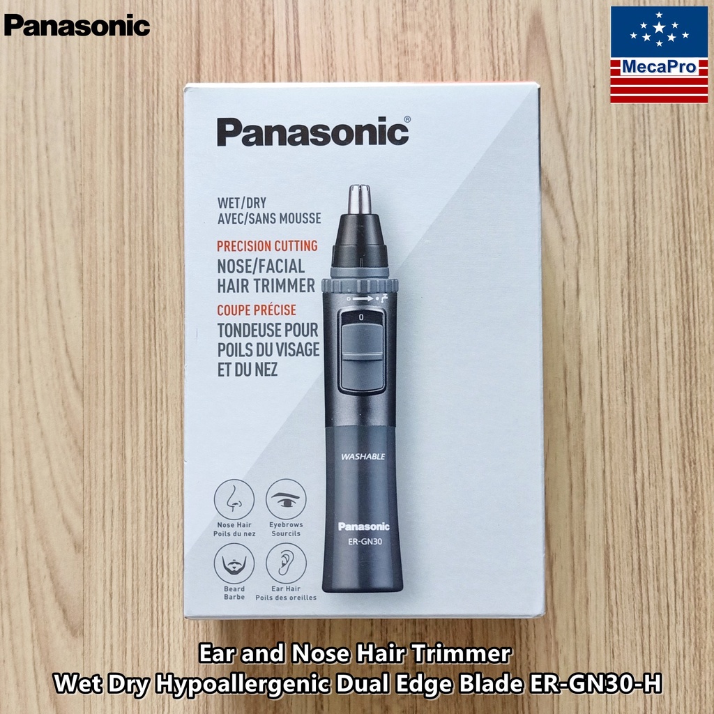 Panasonic® Nose &amp; Facial Hair Trimmer #ER-GN30-H พานาโซนิค เครื่องตัดแต่งขนจมูก ขนหู และขนบนใบหน้า