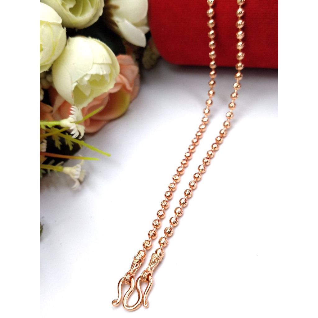 goodhome  K505 สร้อยคอลายเม็ดมะยม ขนาด 3มิล ยาว 24 นิ้ว เกรดพรีเมียมของ BK 100% รับประกันคุณภาพ