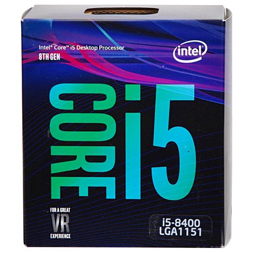 CPU (ซีพียู) Intel Core I5 8400 (4.0GHz) 6C/6T LGA1151v2 ฟรีซิลิโคน พร้อมส่ง