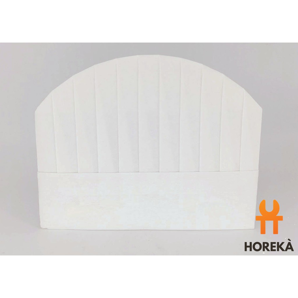 (20 ชิ้น/แพ็ค) หมวกเชฟกระดาษ ใช้แล้วทิ้ง มีหลายขนาดให้เลือก (สูง 9″/12″)