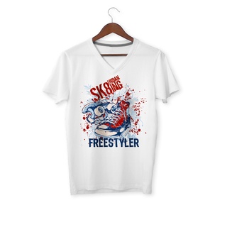 เสื้อยืดแขนสั้นสกรีนลาย Free styler