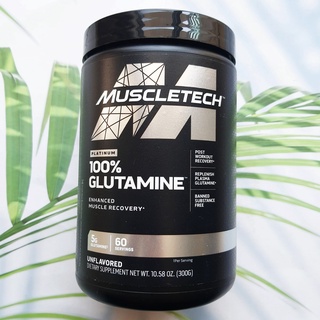 (Muscletech®) Platinum 100% Glutamine, Unflavored 300 g ผง กลูตามีน ปราศจากรส L-Glutamine