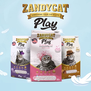 ZANDYCAT PLAY ทรายแมวภูเขาไฟ สูตรอ่อนโยน 10ลิตร มี 3 กลิ่น ให้เลือกสรร จำกัดการซื่้อ2ถุง/ออเดอร์