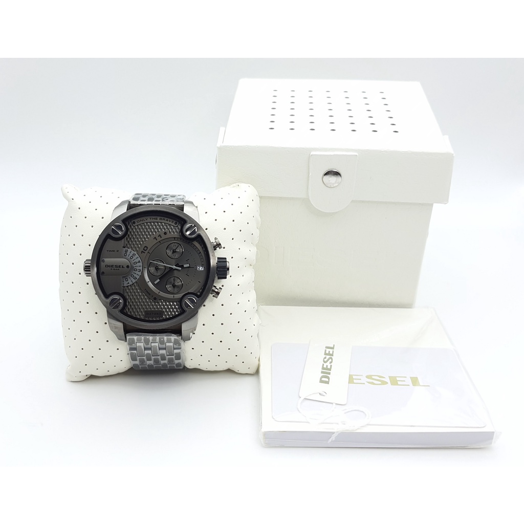 นาฬิกา DIESEL MEN'S DZ7263 SBA DUAL TIME 51 MM 2 TIME ZONE QUARTZ CHRONOGRAPH พร้อมกล่อง (ใหม่)
