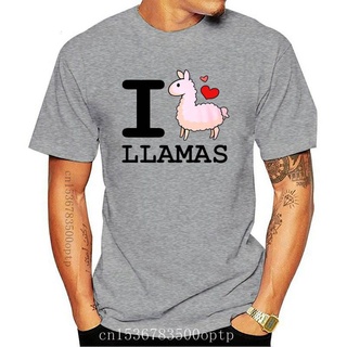 เสื้อยืด พิมพ์ลาย I Love Llama Llamas สําหรับผู้ชาย