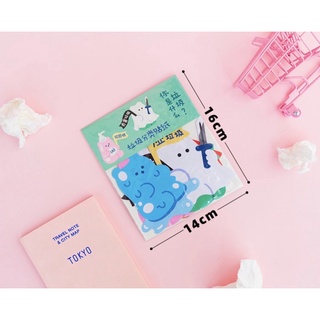 สติกเกอร์แบรนด์ milkjoy แผ่นใหญ่ มีหลายลาย น่ารักทุกลายเลยค่ะ🥰