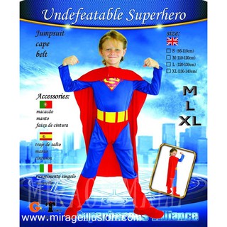 ชุดแฟนซีเด็ก เสริมจินตนาการ ซุปเปอร์แมน (M,L,XL)