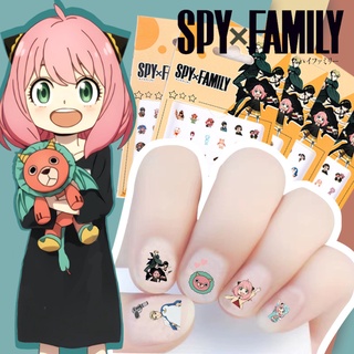 Spy×family สติกเกอร์รอยสัก ลายการ์ตูนอนิเมะน่ารัก สําหรับตกแต่งเล็บ