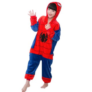 7C58 ชุดเด็ก ชุดมาสคอต ชุดนอนแฟนซี ชุดไอ้แมงมุม ชุดสไปเดอร์แมน Mascot Spiderman Costumes