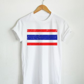 เสื้อยืด เสื้อยืดลาย ธงชาติไทย ประเทศไทย Thailand Flag เสื้อยืดสกรีน แขนสั้น คอกลม