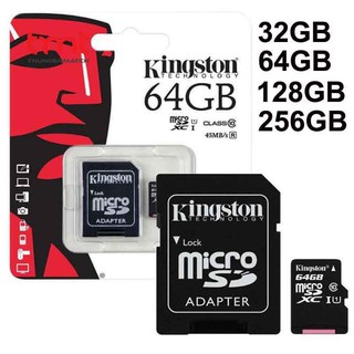 Kingston 128 GB 256 GB Micro SD Class 10 80 MB / s C 10 32 gb 64gb