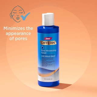 [ของแท้ 100%] DIFFERIN PORE MINIMIZING TONER WITH WITCH HAZEL 8 fl.oz. (236 ml.)