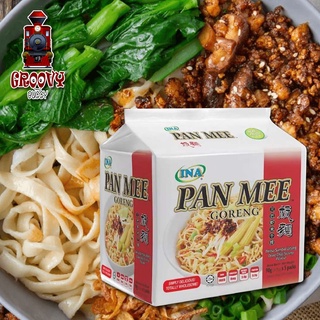 INA Pan Mee Goreng Dried Chilli Shrimp 三巴虾米干捞板面 5x90g