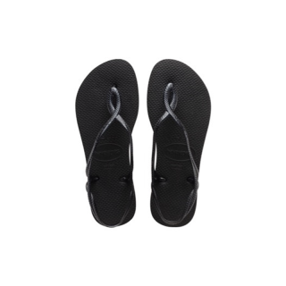 HAVAIANAS รองเท้าแตะผู้หญิง LUNA SANDALS BLACK 41296970090BKXX สีดำ (รองเท้าแตะ รองเท้าผู้หญิง รองเท้าแตะหญิง รองเท้ารัดส้น)