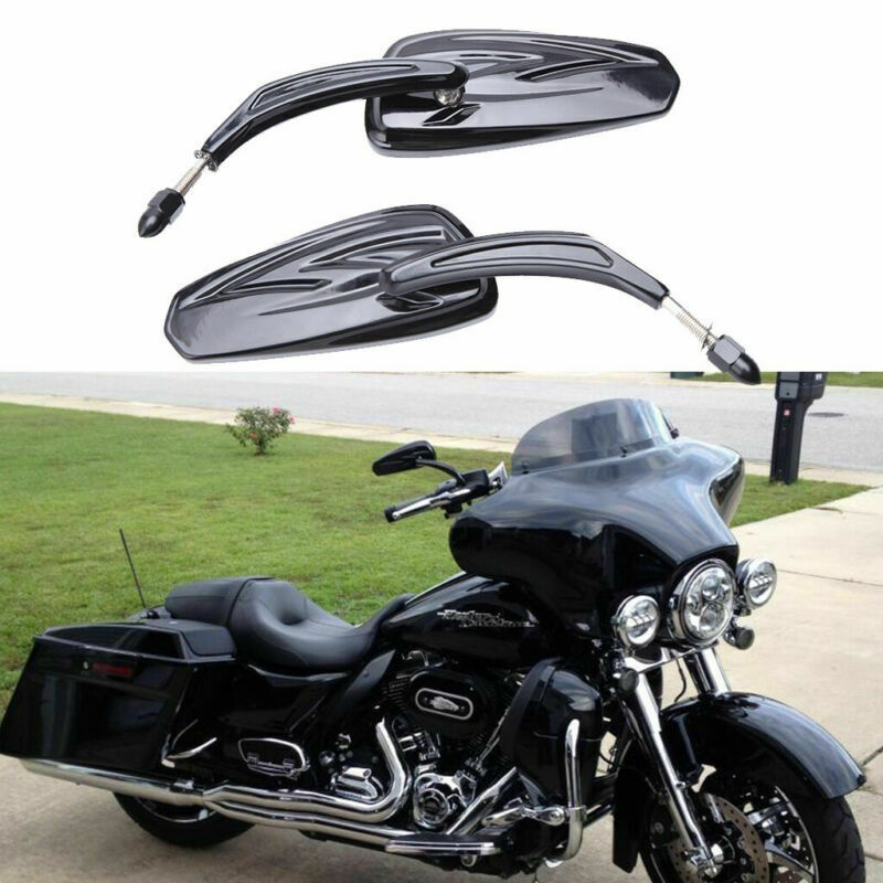 สําหรับ Harley Street Glide Special Touring Black รถจักรยานยนต์ด้านหลังกระจกมองข้าง