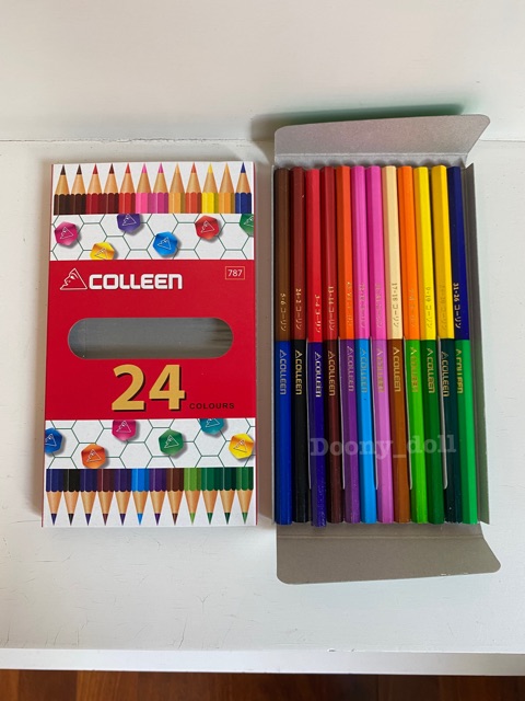 ?ถูกที่สุด!?สีไม้คอลลีน (Colleen) สีไม้ สีไม้colleen ดินสอสี ดินสอสีไม้ 12/24/36/48/60สี ของแท้ 100%