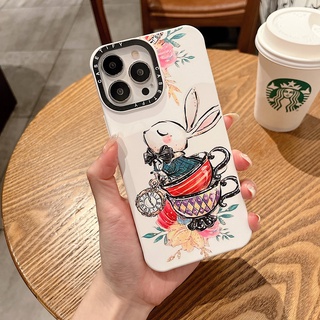 Casetify เคสโทรศัพท์มือถือนิ่ม ลายกระต่ายน่ารัก สําหรับ Iphone 13Pro 12Pro XS 11 12Promax 13Promax 11 12 13 11 12Promax 13Promax 11 12 13