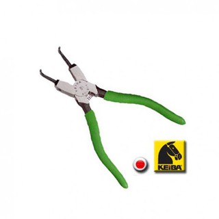 คีมถ่างแหวนปากงอ 7" KEIBA SO-907B straight circlip pliers คิบบา