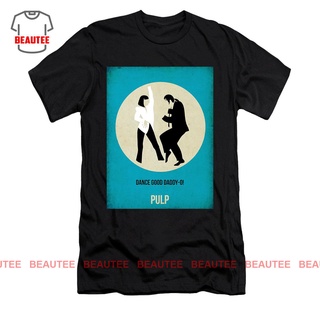 เสื้ เสื้อยืด พิมพ์ลายโปสเตอร์ Pulp Fiction 2S-5XL