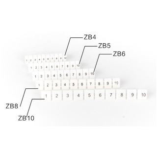 ZB5 LASER Marker strips for Terminal Block : แถบป้ายเครื่องหมายเลเซอร์สำหรับเทอร์มินอลขนาด ZB5
