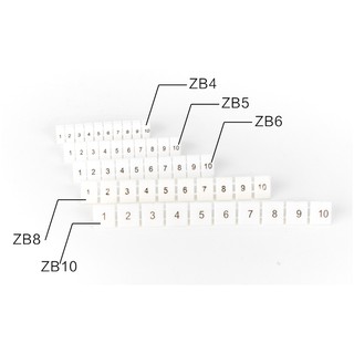 ZB6 LASER Marker strips for Terminal Block : แถบป้ายเครื่องหมายเลเซอร์สำหรับเทอร์มินอลขนาด ZB6