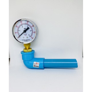 Pressure gauge 5 kg/cm2 เกจวัดแรงดัน 5 kg/cm2 สำหรับท่อประปา 1/2" รวมข้องอ 90