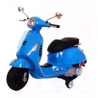 ToysMarketOnline-รถเด็ก รถแบตเตอรี่มอเตอร์ไซด์ ทรงเวสป้า-Vespa*สีพื้น (MN-1009สีน้ำเงิน)