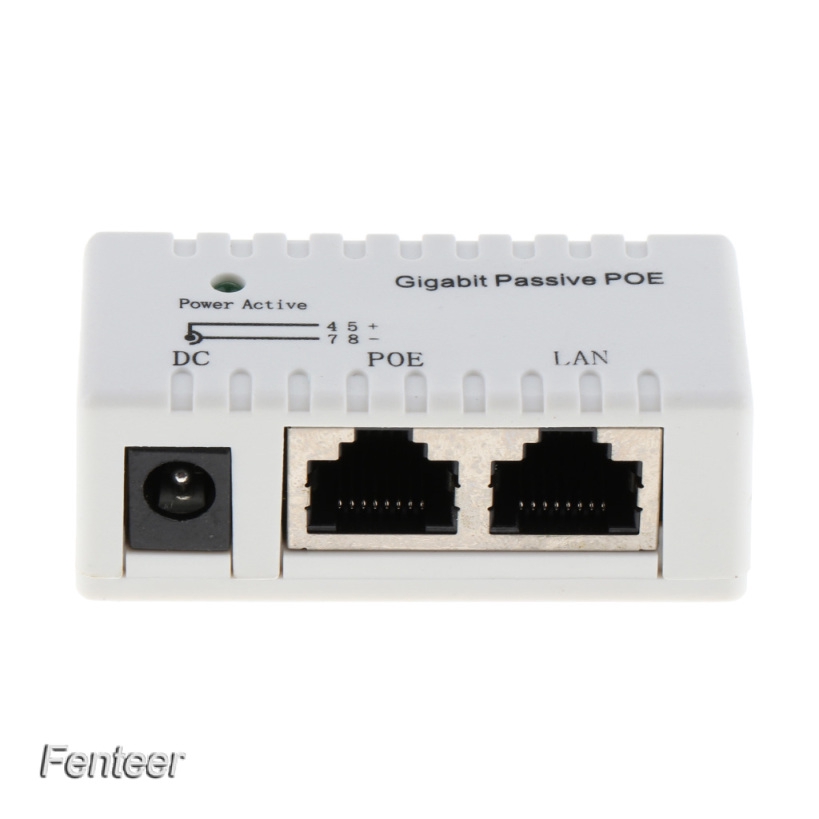 อะแดปเตอร์พาวเวอร์ซัพพลายอีเธอร์เน็ต 12V-52V Gigabit PoE 2.1 มม. x 5.5 มม. DC