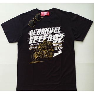 ผ้าฝ้ายคอกลมเสื้อยืด Oldskull ใส่สบาย ลาย Speed 92from S-4XL