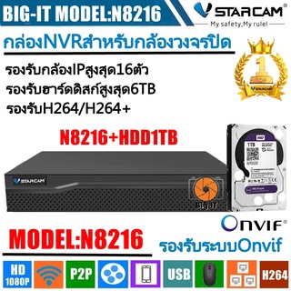 Vstarcam กล่องบันทึกกล้อง IP Camera Eye4 NVR N8216P / 16 CH  N8216+HDD1TB