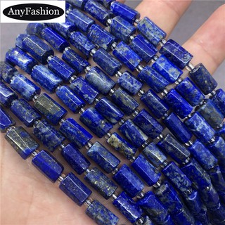 Lapis Lazuli Prism Cube Beads ไพฑูรย์ปริซึมก้อนลูกปัดธรรมชาติหลวมหิน Spacer Diy สำหรับเครื่องประดับ