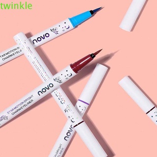 NOVO Twinkle1 อายไลเนอร์แบบปากกากันน้ํากันเหงื่อติดทนยาวนานกันน้ําหลากสี