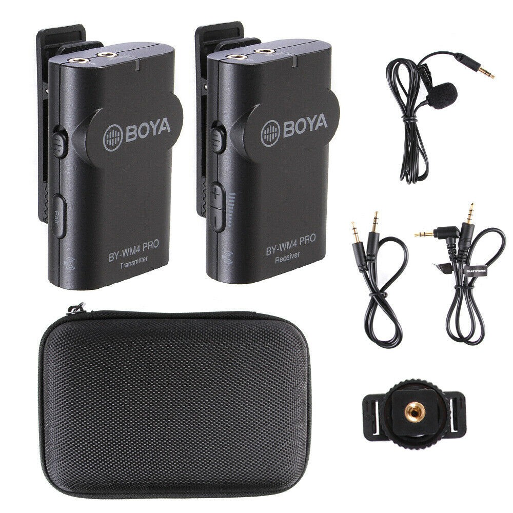 [ เหลือ 2,350 บ.โค้ด 15APROFFNW❗️] BOYA WM4 Pro ไมค์ไร้สาย ไลฟ์สด Wireless Microphone สมาร์ทโฟน กล้อง ไมค์อัดเสียง ไมค์