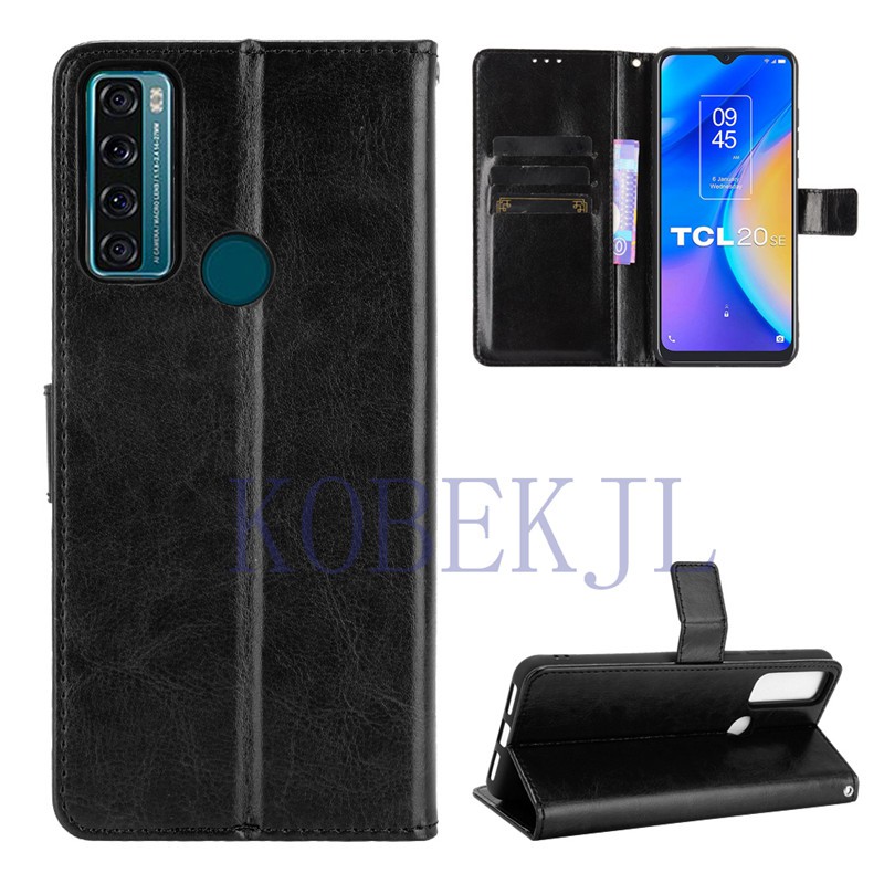 TCL 20 SE 20SE Case Flip PU Leather Wallet Back Cover Phone Casing
