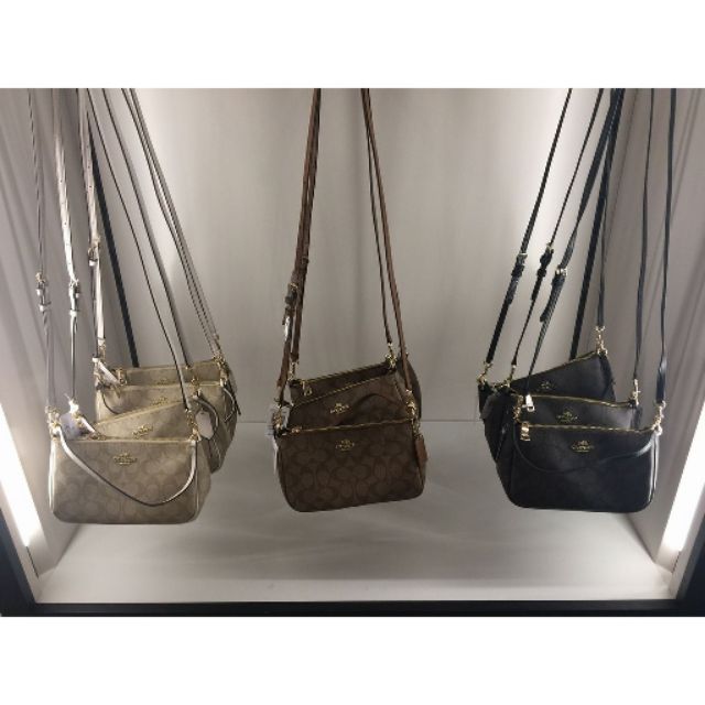 COACH TOP HANDLE POUCH IN SIGNATURE F36674
