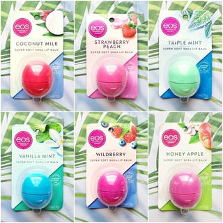 ลิปบาล์ม Super Soft Shea Lip Balm 7g (EOS®) บำรุงริมฝีปาก กลิ่นหอมหวานละมุน ลิปไข่